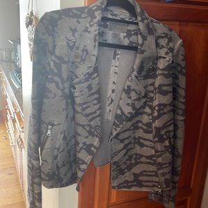 Margot moto jacket size large NWT faux suede